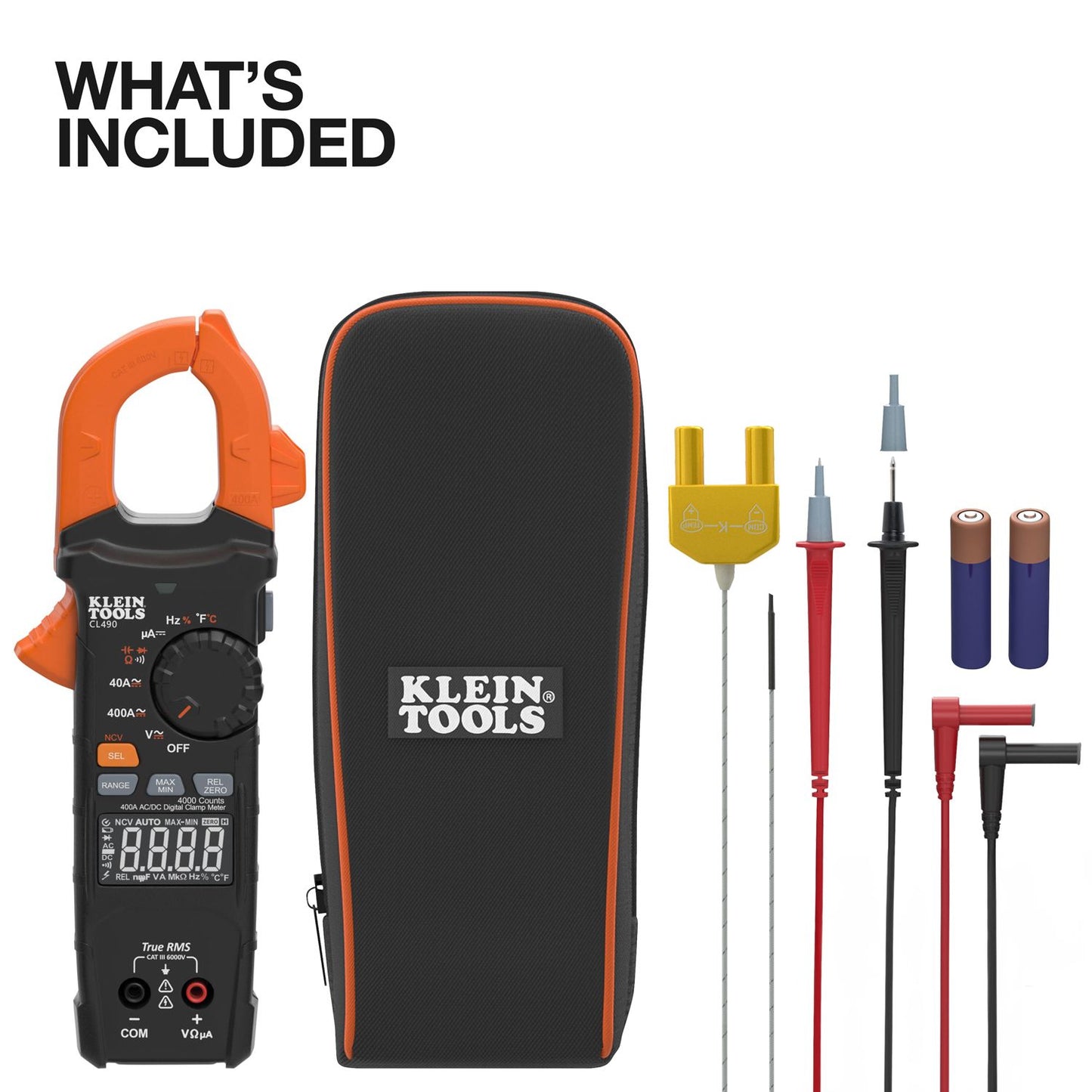 Klein A-CL490 400A AC/DC Dual-Display Auto-Ranging Digital Clamp Meter