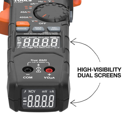 Klein A-CL490 400A AC/DC Dual-Display Auto-Ranging Digital Clamp Meter