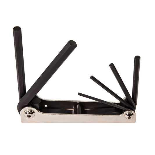 KLEIN FOLDING HEX KEY SET 6 KEY METRIC SIZES A-70580