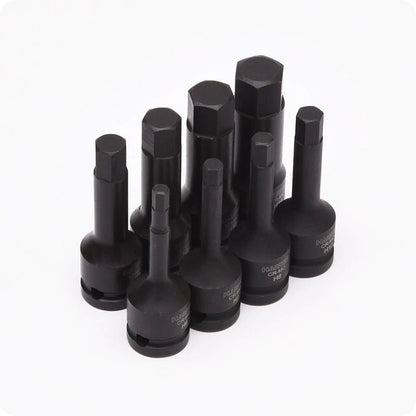 HARDEN SOCKET IMPACT HEX BIT SET 1/2" (8 PCS)