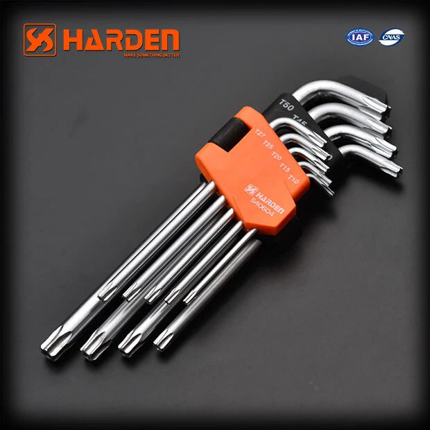 HARDEN KEY WRENCH SET - TORX LONG (9 PCS)