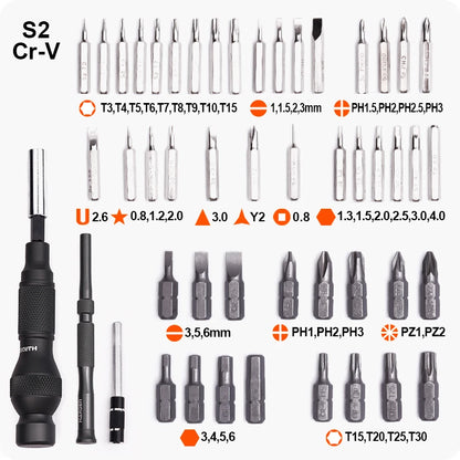 HARDEN PRO SCREWDRIVER BITS SET CR-V (50 PCS)