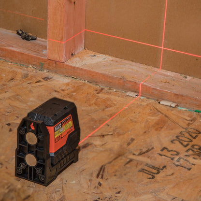 Klein 93MCLS Red Compact Cross-Line Self-Leveling Laser Level, 35-Foot