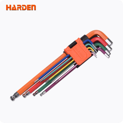 HARDEN PRO KEY WRENCH SET - BALL EXTRA LONG (9 PCS)