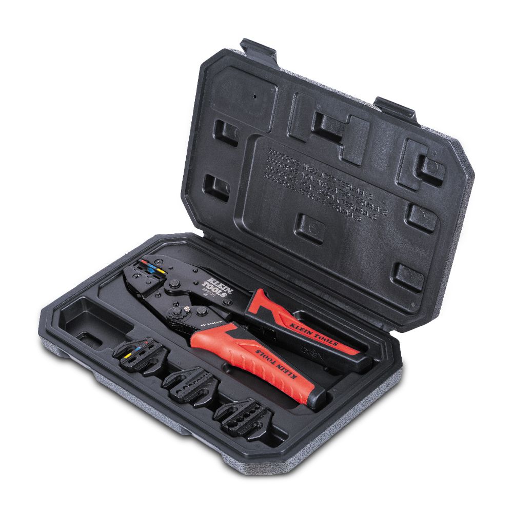 Klein A-3000CRKIT Ratcheting Crimper Set, 10-22 AWG Terminals