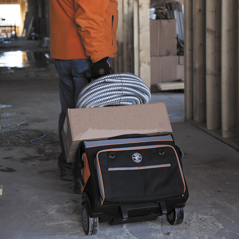 KLEIN Tools A-55452RTB Tradesman Pro™ Rolling Tool Bag 24 Pockets 48.3cm