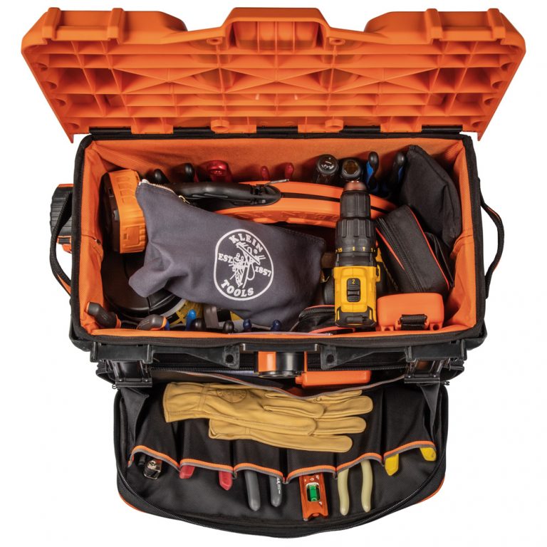 KLEIN Tools A-55473RTB Tradesman Pro™ Tool Master Rolling Tool Bag 19 Pockets 57.2cm