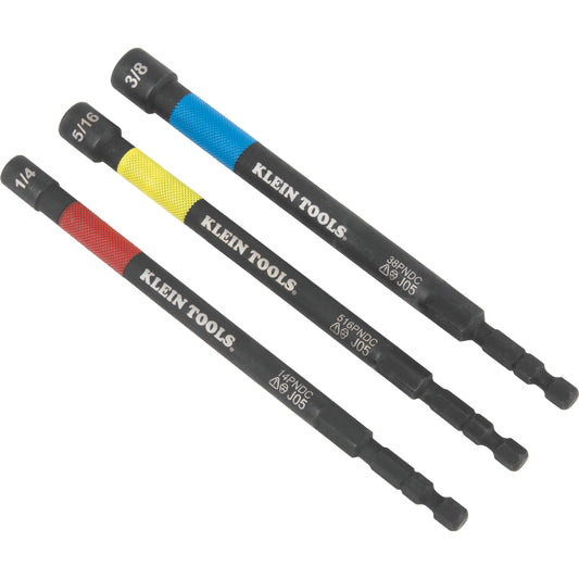 KLEIN MAGNETIC POWER NUT DRIVER 3PCE A-65411PK3