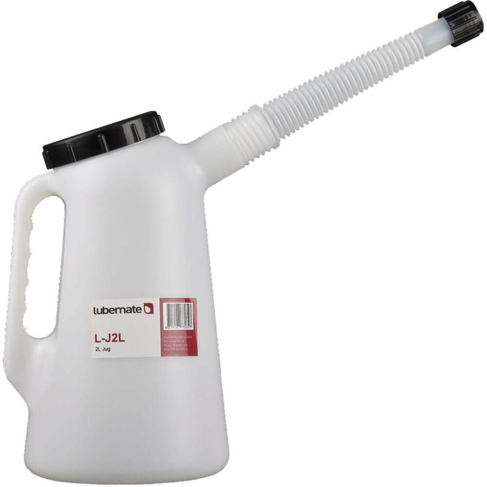 Lubemate 2L Plastic Measuring Jug w/ Flexible Spout