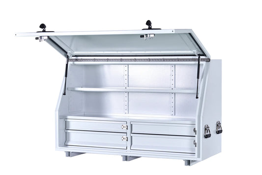 KABoxes  1360 Aluminium Series - 4 DRAWERS (2 Side By Side) & 2 SHELVES