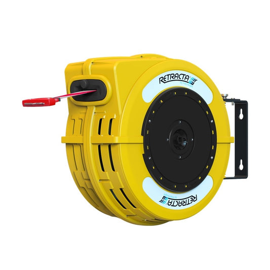 Macnaught C1BRW5025Y RETRACTA C1 Compact, Barrier Reel – Red/White Danger x 25m Tape Yellow