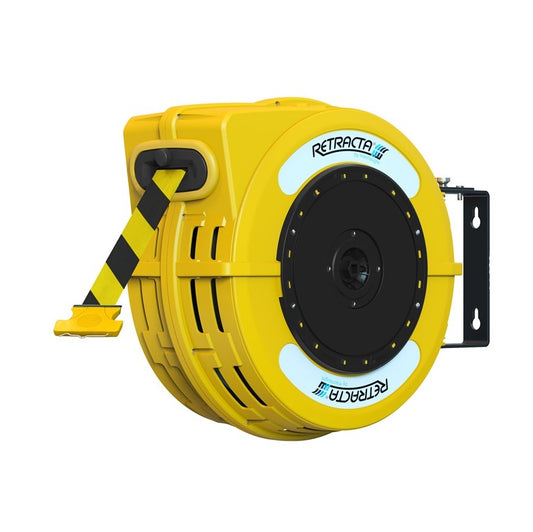 Macnaught C1BYB5025Y RETRACTA C1 Compact, Barrier Reel – Yellow/Black Caution x 25m Tape Yellow
