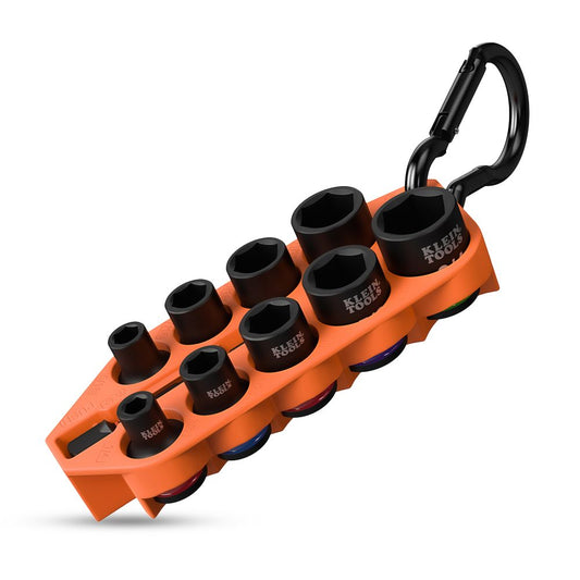 Klein A-33809 10pce Grab-And-Go SAE Impact Socket Set