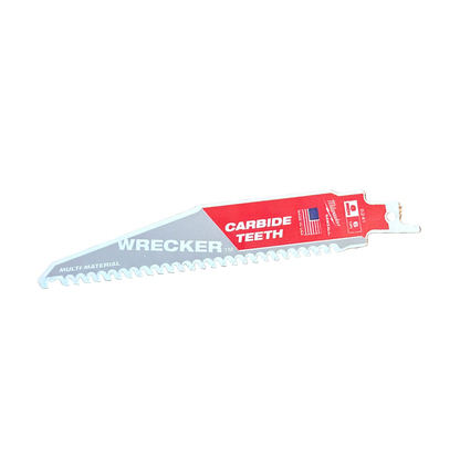 Milwaukee 48005241 150mm (6") 6TPI Sawzall THE WRECKER with Carbide Teeth Demolition Blade