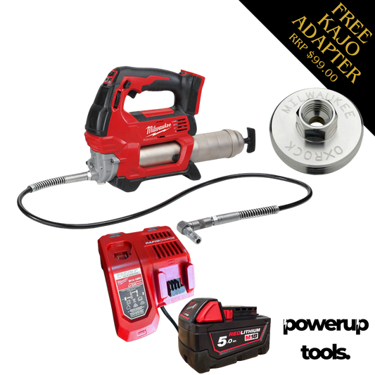 Milwaukee 18V 2-Speed Grease Gun X1 5.0AH KIT M18GG-501