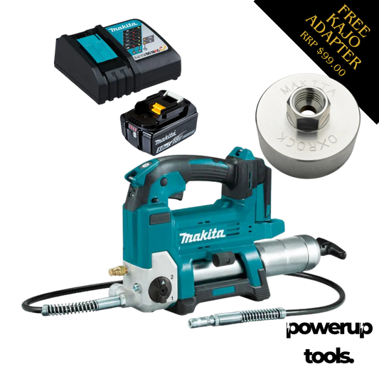 MAKITA 18V 450G BARREL CAPACITY 2-SPEED GREASE GUN KIT 1X5.0AH DGP180KIT
