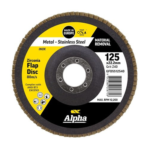 Alpha 125mm Silver Series Cutting, Flap & Grinding Disc | 34 Disc Go-To Tub GCDM-TUB2