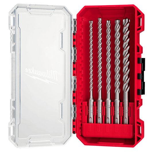 Milwaukee 49323559 5pce SDS Plus MX4 4-Cut Set - MADE IN GERMANY