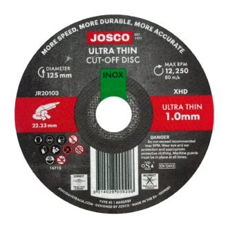 Josco Cut-Off Disc UT Stainless 125 x 1.0mm 22.23mm