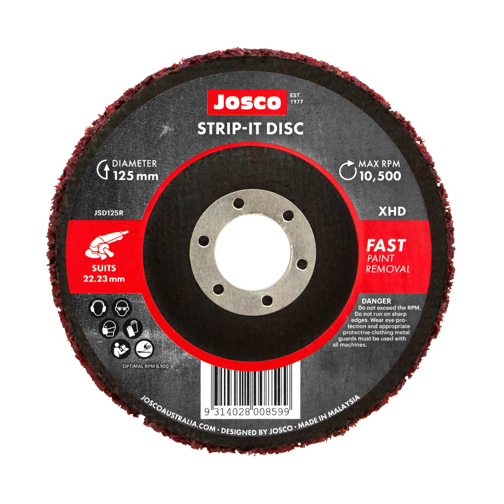 Josco XHD 125mm Strip-It Disc fibreglass back