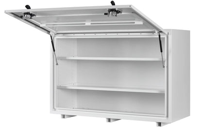 KABoxes 1400 Series – 2 Shelf Toolbox – White / Charcoal Grey