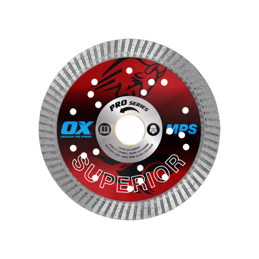 OX 125mm Turbo Diamond Blade for General Purpose Cutting OX-05MPS