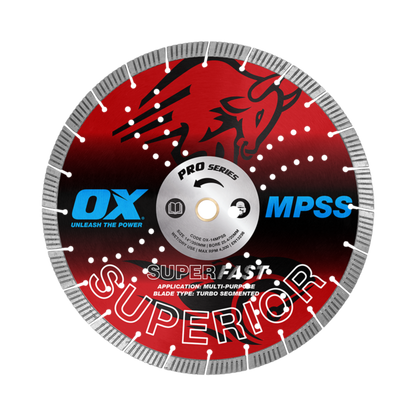 OX Pro Superior Superfast Turbo Segmented Blade 350mm - Multi-Purpose OX-14MPSS