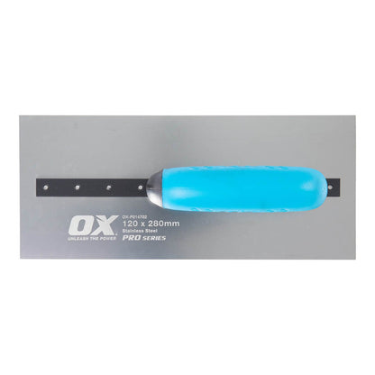 OX Professional 120 x 280mm S/S Square Finishing Trowel OX-P014702