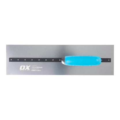 OX Professional 115 x 405mm S/S Square Finishing Trowel OX-P014781