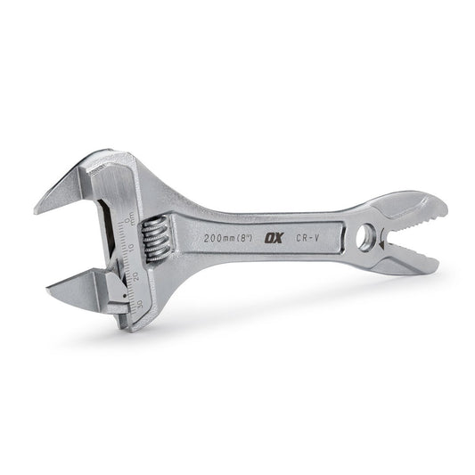 OX Pro Slim Jaw Adjustable Wrench - 200mm / 8in OX-P560208