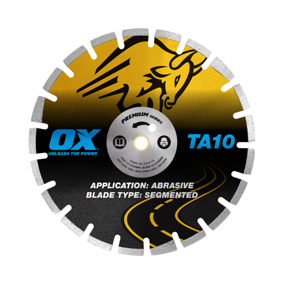 OX Premium Turbo Segmented Blade Abrasive - Asphalt