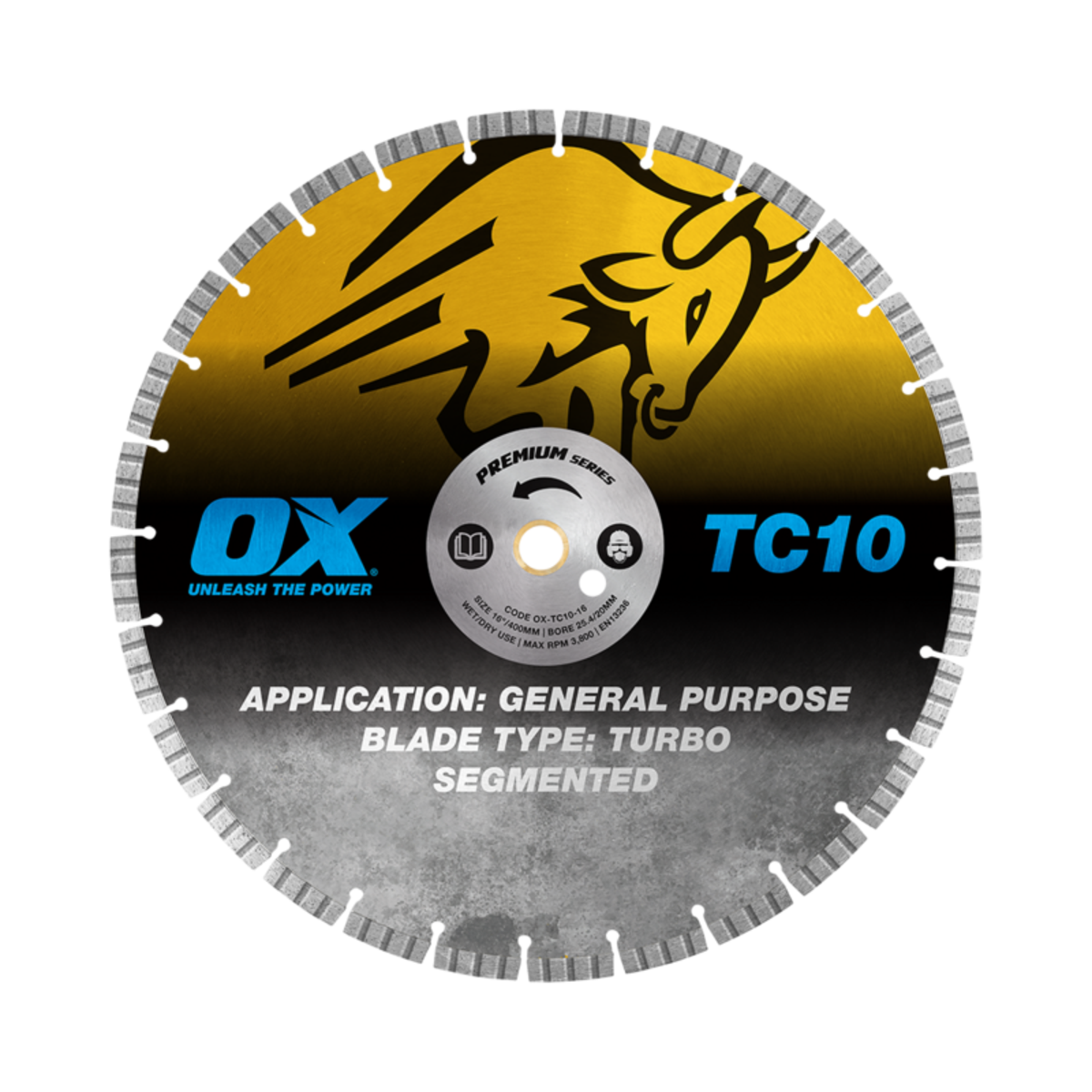 OX Premium Turbo Segmented Blade Concrete/General Purpose