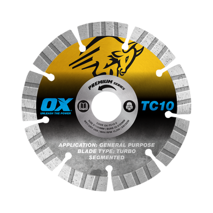 OX Premium Turbo Segmented Blade Concrete/General Purpose