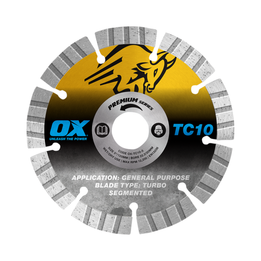 OX Premium Turbo Segmented Blade Concrete/General Purpose