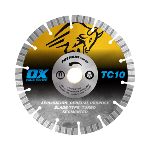 OX Premium Turbo Segmented Blade Concrete/General Purpose