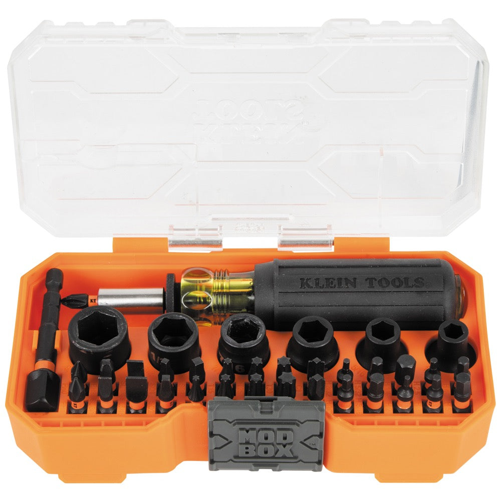 Klein ProFlex Impact Screwdriver Bit and Socket Set, Metric 38-Piece A-33805MAU