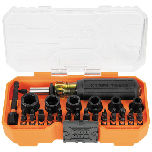 Klein ProFlex Impact Screwdriver Bit and Socket Set, Metric 38-Piece A-33805MAU