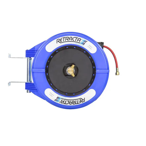 RETRACTA 1/4INCH X 15M GAS THREAD IN & OUT OX/AC HOSE REEL - BLUE OA215B-04