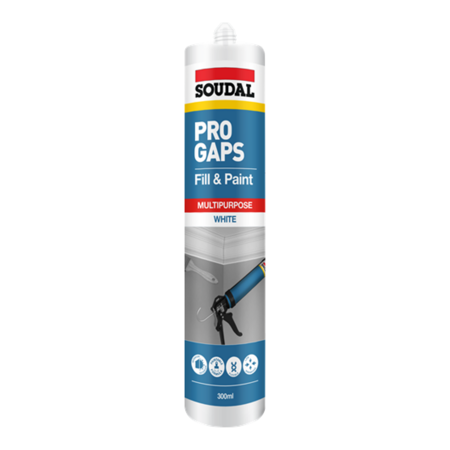 Soudal Pro Gaps Fill & Paint 300ml 174920