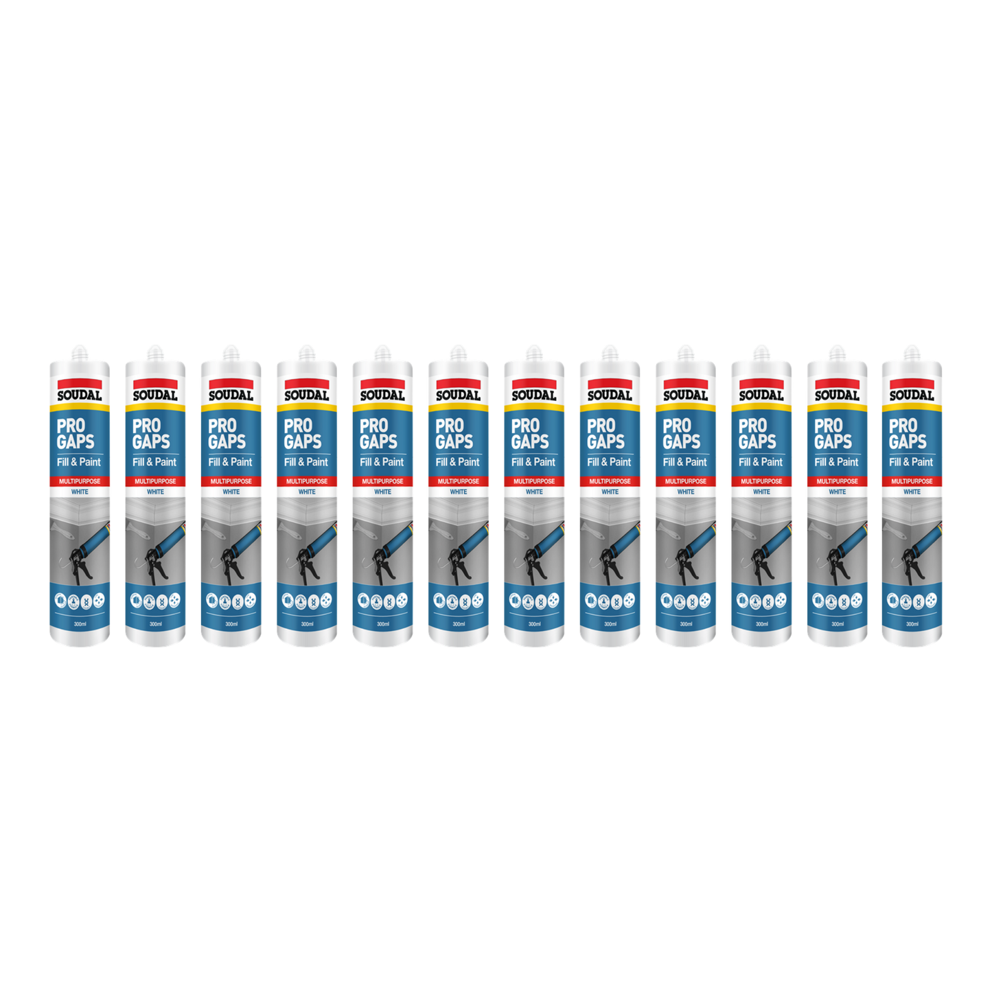 Soudal Pro Gaps Fill & Paint 300ml 174920-BOX12