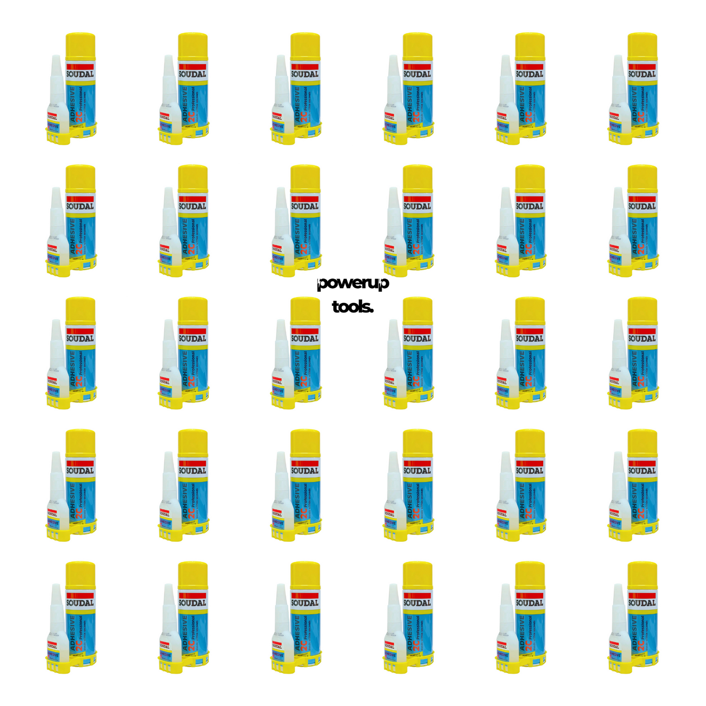 Soudal 135623 (30 PACK) 2C Professional Mitre Super Adhesive Glue Kit – 50g Adhesive & 200ml Activator (BULK)