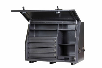 KABoxes 1150 Series – 4 Drawer & 5 Shelf Toolbox – White / Charcoal Grey