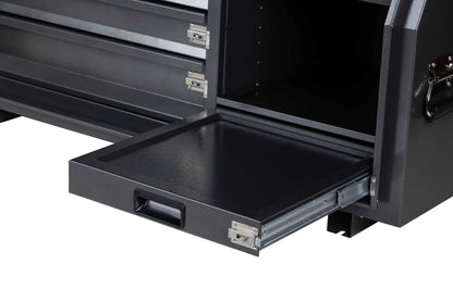 KABoxes 1150 Series – 4 Drawer & 5 Shelf Toolbox – White / Charcoal Grey
