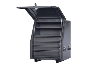KABoxes 715 Series – 4 Drawer & 2 Shelf Toolbox – White / Charcoal Grey
