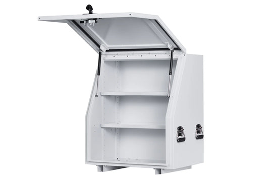 KABoxes 715 Series – 2 Shelf Toolbox – White / Charcoal Grey