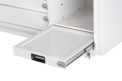 KABoxes 1150 Series – 4 Drawer & 5 Shelf Toolbox – White / Charcoal Grey