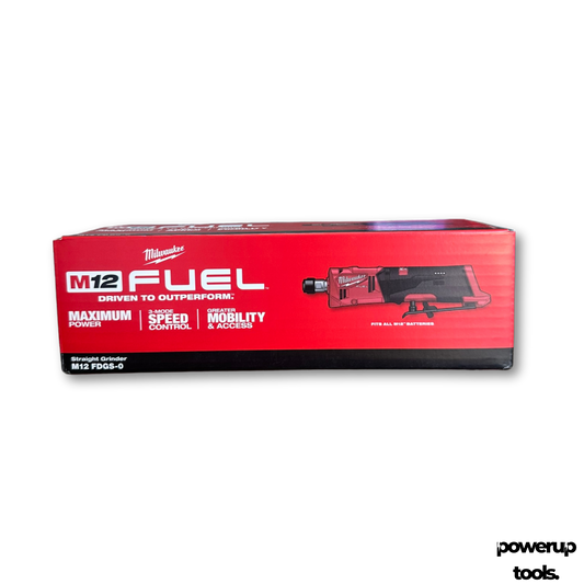 12V Brushless 1/4" Straight Die Grinder – Skin Only M12FDGS-0