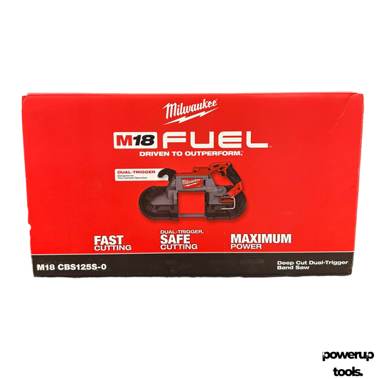 Milwaukee 18V Deep Cut Dual-Trigger Band Saw – Skin Only M18CBS125S-0