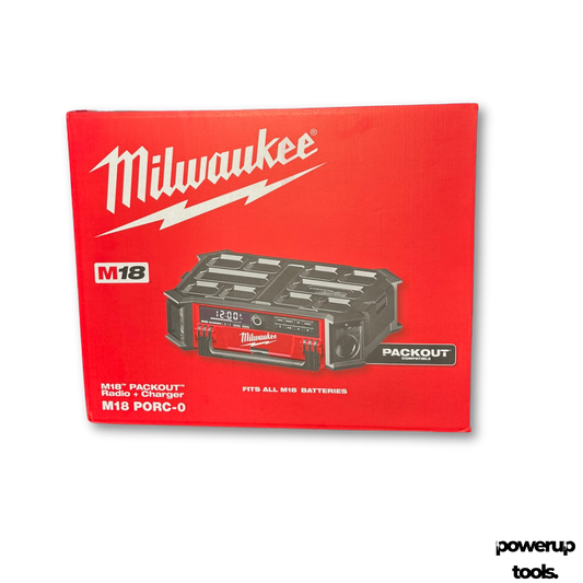 Milwaukee 18V Jobsite Radio + Charger – Skin Only M18PRC-0