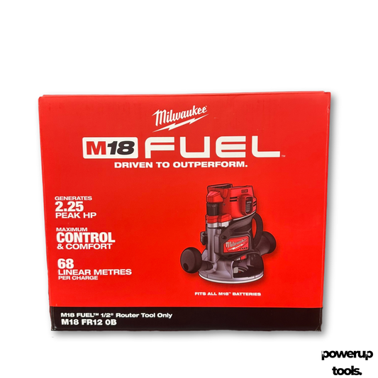 Milwaukee 18V 1/2" Router with Fixed Base – Skin Only M18FR120B